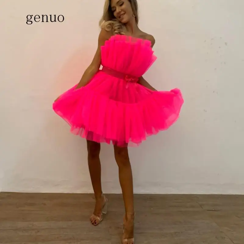 

Summer Chiffon Ball Gown Dress Women 2019 Tunic Bow Tie Quinceanera Dress Mini Elegant Off Shoulder Party Dress Female