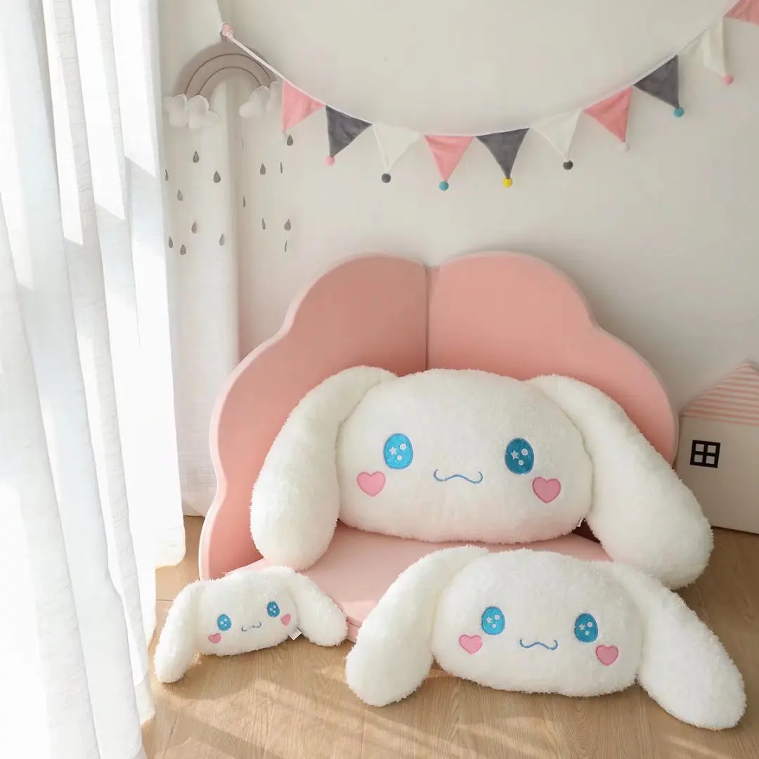 Big Size Sanrioes Cinnamoroll Anime Pillow Doll Kawaii  Car Plush Pillows Animal Room Decor Stuffed Toys Festival Gift For Girl