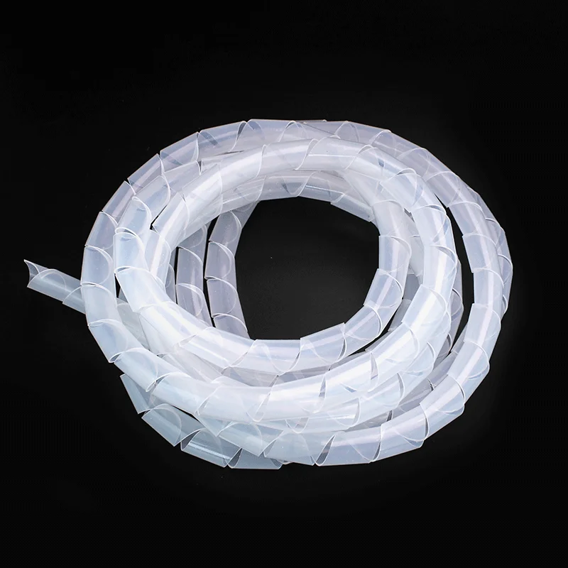 4mm/5mm/6mm/8mm/10mm/12mm New Spiral Wrap Sleeving Tube Flame Retardant Cable Protective Sleeve Band Winding Pipe Wire Sleeves