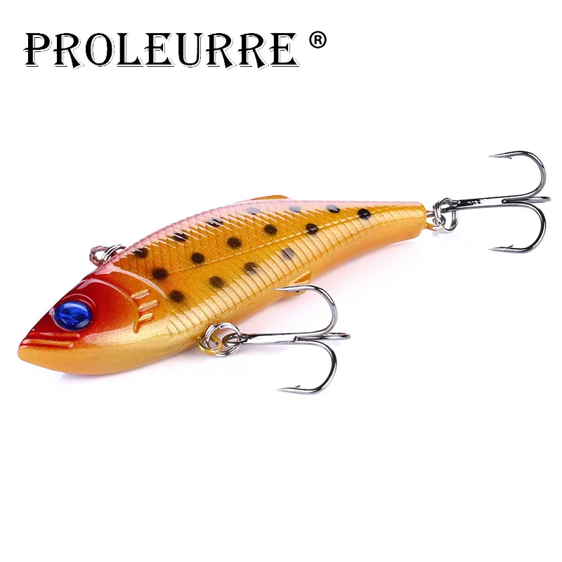 

1Pcs VIB Hard Fishing Lures Rattlin Fishing 75mm 10g Sinking vibration Rattlin Hard Bait Crankbaits With Treble Hook Pesca