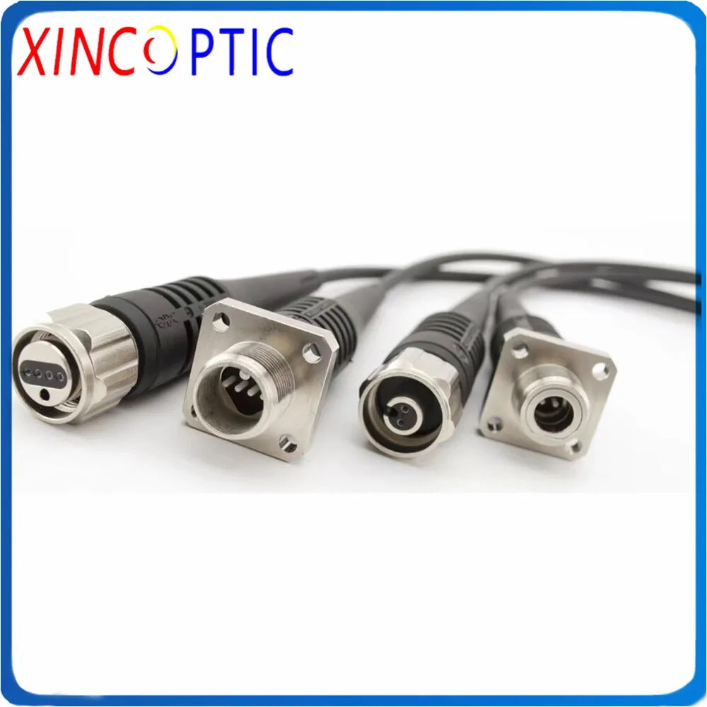 

150M SM,2Cores,G657A,4.0mm,LSZH TPU Jacket,ODC Round Socket Plug Type to ODC M Armored Fiber Optic Patch Cord With PCD235 Roll