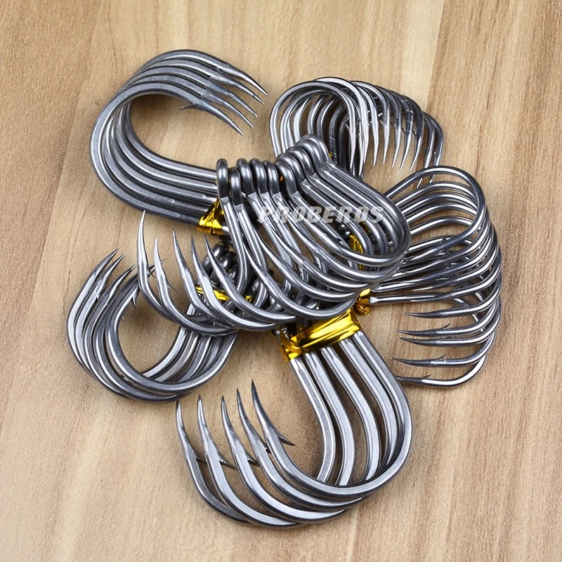 Anzuelos de mar con púas y acero al carbono para lubina, bagre - imagen 5