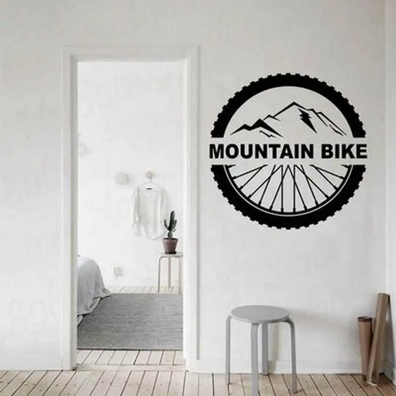 

MOUNTIN BIKE Wall Art Stickers Decal Decor Vinyl Poster Mural wallpaper removeable Custom DIY Kids gift