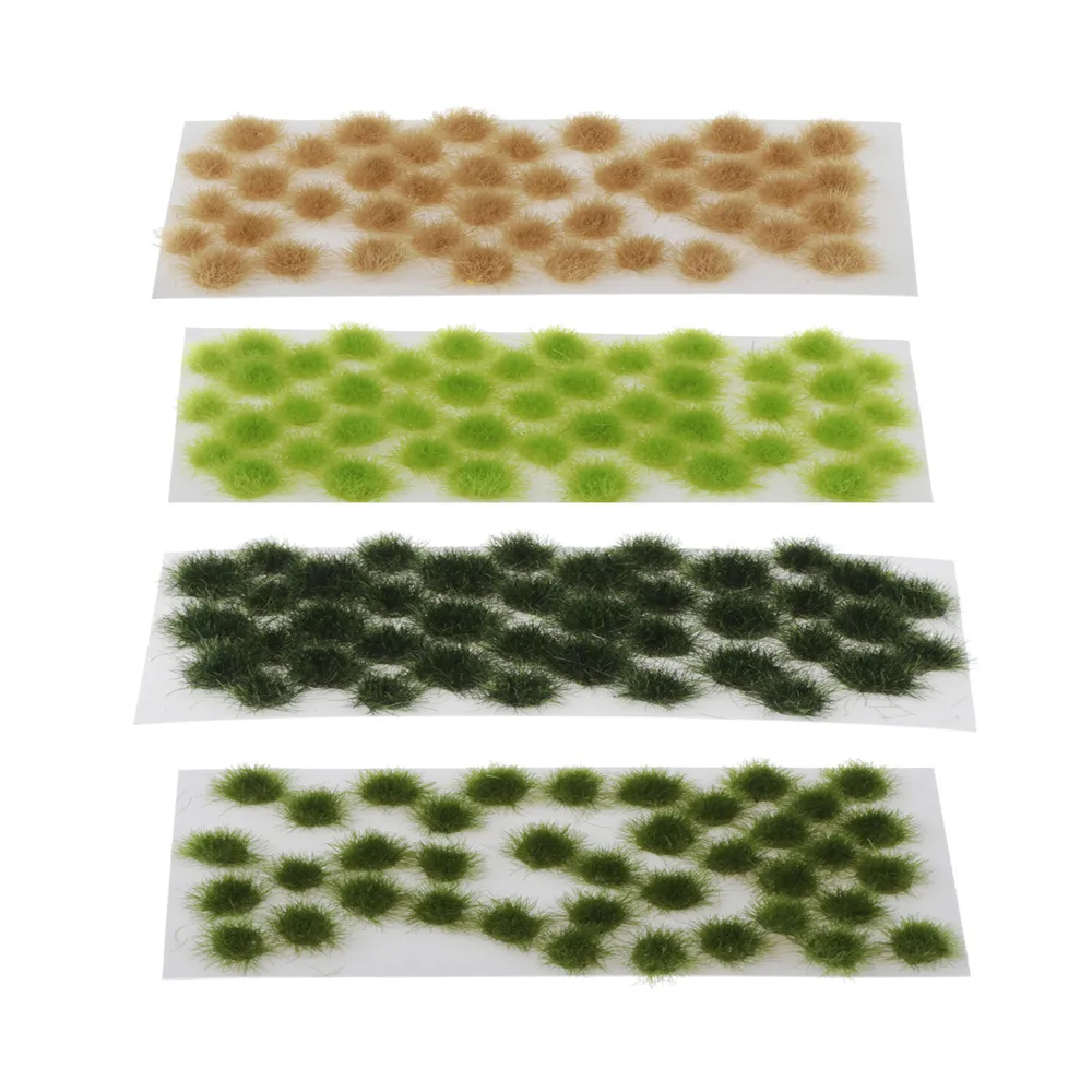 40pcs/Lot 5mm Small Flower Tufts Scenery Model Railway Irregular  blades sand table floor scene grass needles