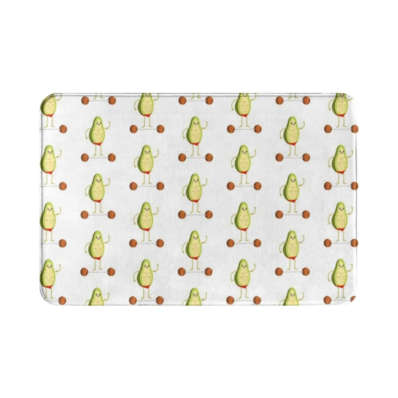 Avocado Bodybuilding Carpet Mat Rug Cushion Soft Non-Slip Avocado Bodybuilding Weightlifting Workout Sports Cute Funny