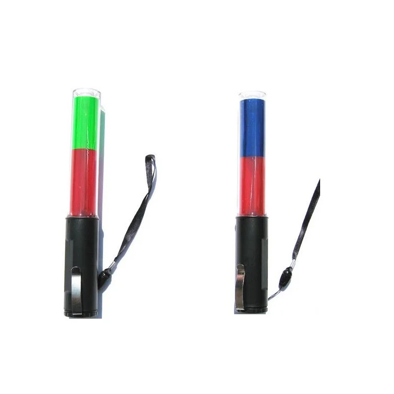 260mm Outdoor Double Color Many Functional LED Road Traffic Flash Light Baton Magnet