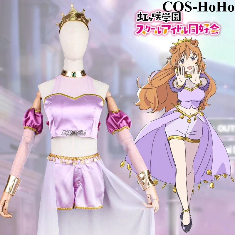 

COS-HoHo Anime LoveLive! Konoe Kanata 3rd Live Festival Concert Elegant Lovley Uniform Cosplay Costume Party Stage Suit Women