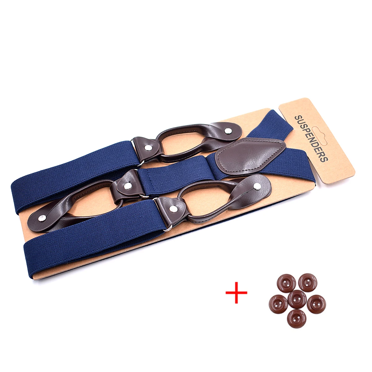 Vintage Bretels Mannen Vrouwen Volwassen Leer Getrimd Knop Einde Y Terug Verstelbare Elastische Broek Bretels Bandjes Riem Bruiloft