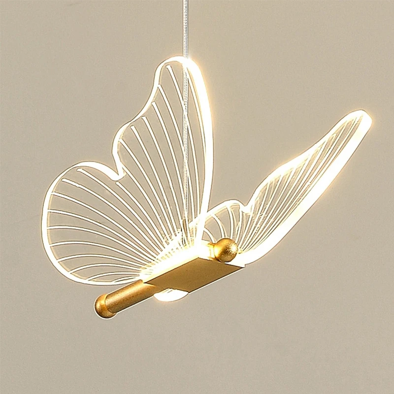 

ASANZUO LED Butterfly Pendant Lights Indoor Lighting Modern Hanging Lamp Living Room Decor Ceiling Lamp Suspension Luminaire