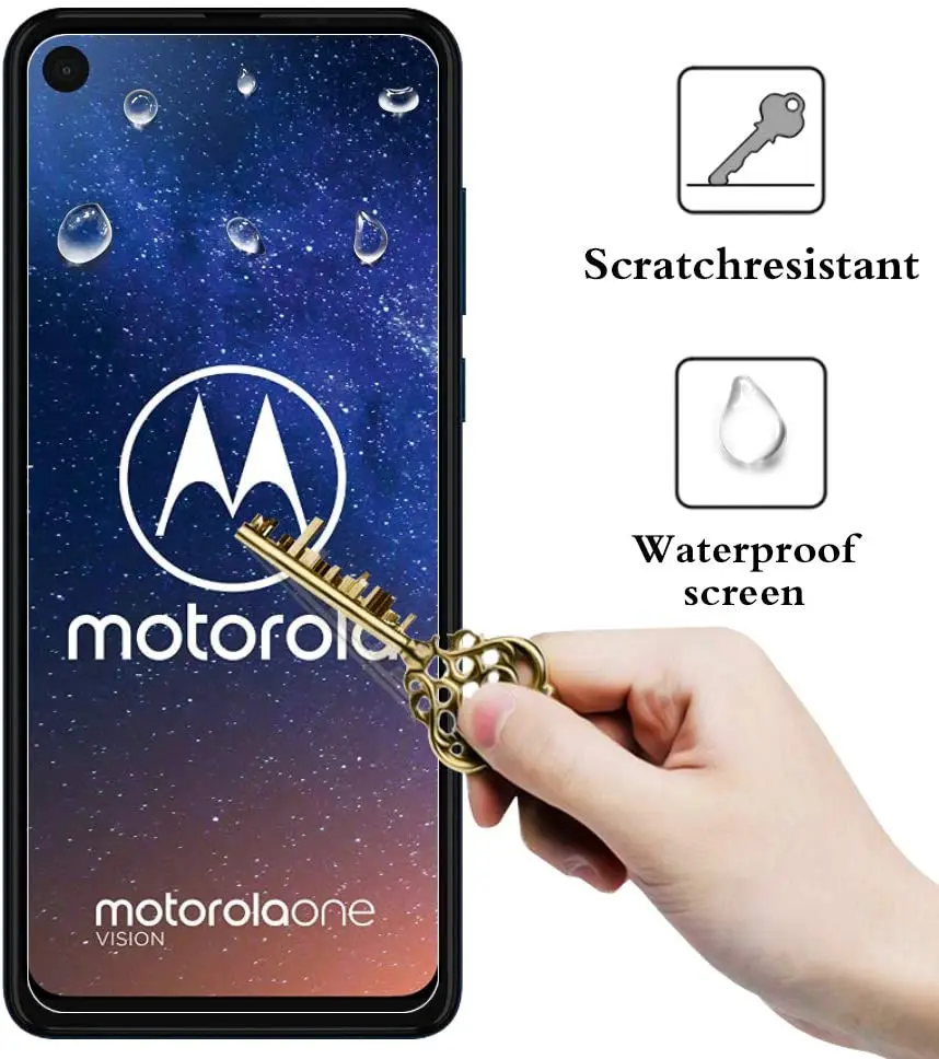 Tempered Glass Moto One Action Screen Protector Film for Motorola Moto One Vision XT1970-1 XT1970-3 P50 Screen Protector