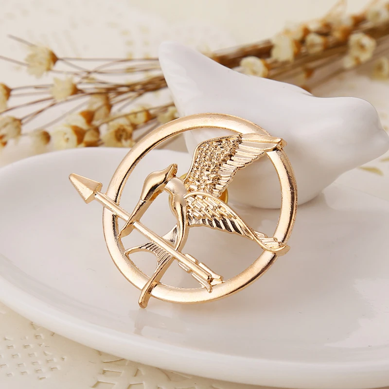 High Quality Hunger Game Mockingbird Retro Punk Brooch Alloy Jewelry Badge Best Friend Gift Brooch Wholesale