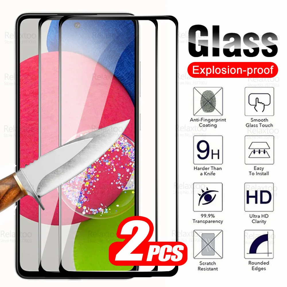 2 шт., Защитное стекло для Samsung Galaxy A52s, защита экрана Sumsung A 52 s A52 52 S A528B A526B 5G 9D, защитная пленка из закаленного стекла