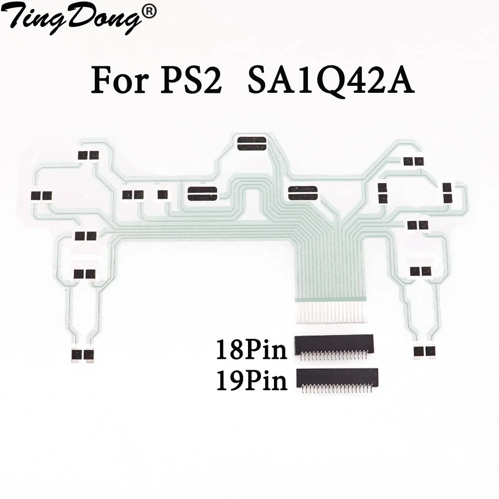 TingDong Controller Repair Parts PCB Ribbon Circuit Board 18Pin SA1Q42A for PS2 18pin Or 19Pin Socket Connector