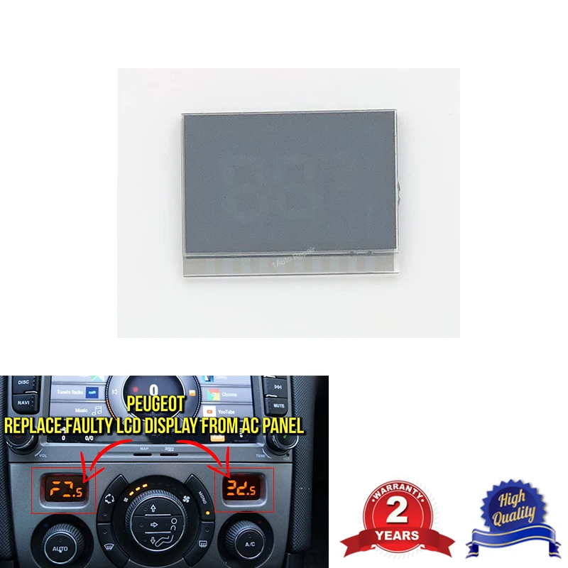 Air Conditioning Module Screen ACC Panel LCD Display for Peugeot 308 308CC 408 2007-2013