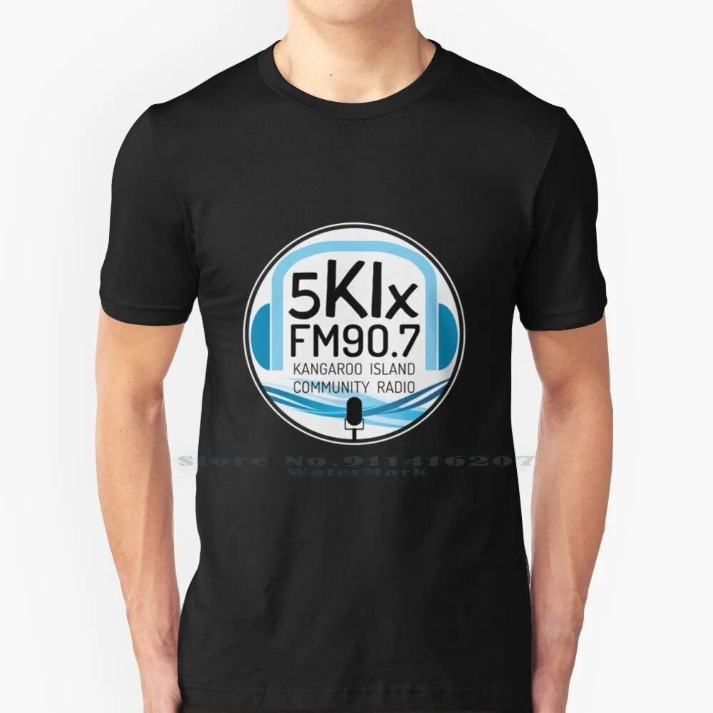 5kix Fm 90.7 Kangaroo Island Community Radio T Shirt Cotton 6XL Dj Disc Jockey Presenter 5kixfm Kangaroo Island Fmradio South