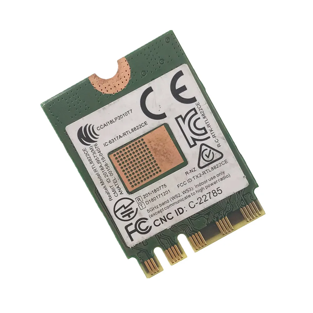 For Realtek RTL8822CE 802.11AC 867Mbps WiFi Bluetooth 5.0 NGFF Card