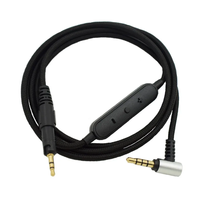 Cable de Audio para auriculares Sennheiser HD598 HD518 para ATH-M50X M40X, Cable trenzado de repuesto controlado por llamada