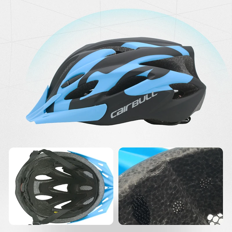 Cairbull Racefiets Helm Mannen Vrouwen Outdoor Ultralight Fietsen Veiligheid Helm Mtb Mountain Fiets Helmen Met Achterlicht Vizier