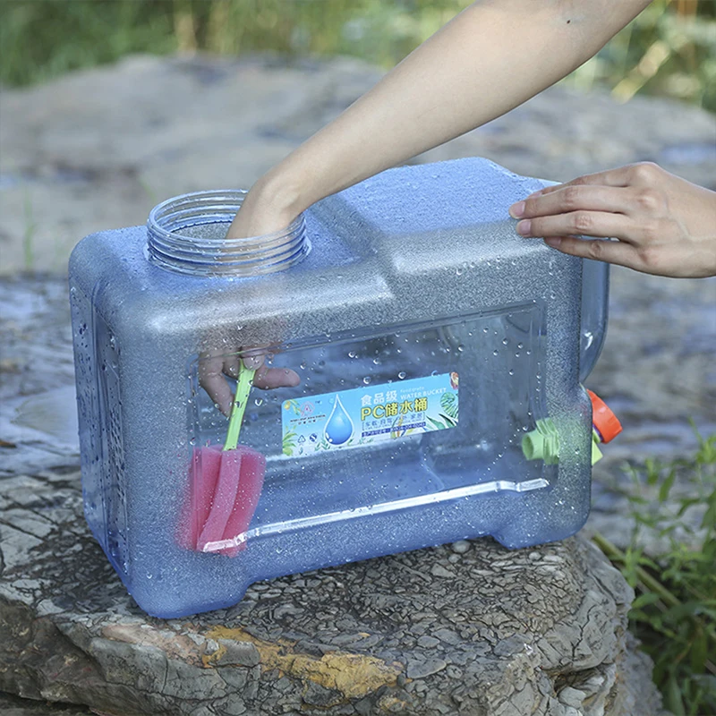 5L 8L 12L Outdoor Water Bucket Portable Water Tank Driving Water Container With Faucet Camping Hiking Picnic Water Bottle view 4