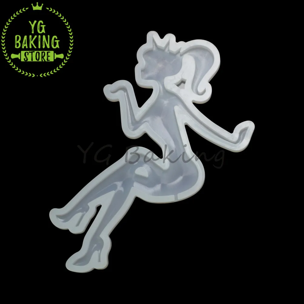 Dorica 6 Styles Dancing Girls & Muscle Man Epoxy Mold Candy Silicone  Lollipop Cake Mould Fondant Decorating Kitchen Baking Tool