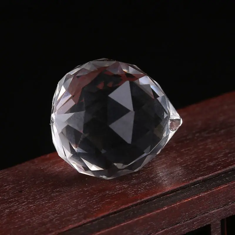 Lámpara de cristal transparente, bola colgante, Prisma, atrapasueños, decoración de boda, 20mm