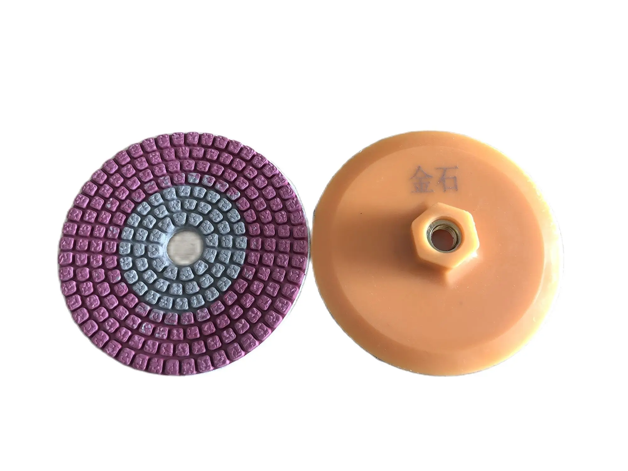 

7PCS/Set 4 Inch 100mm 2-Colors Diamond Wet Polishing Pad Abrasive Disc For Grinding Stone Marble Granite Terrazzo Concrete Floor