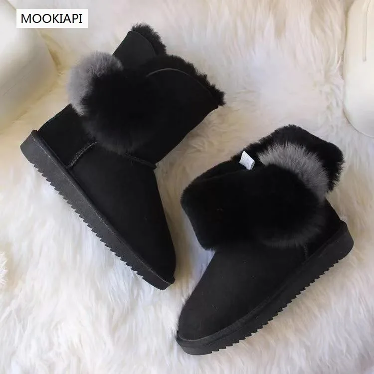 The highest quality snow boots in Australia in 2019, real sheepskin, 100% wool, new women\'s shoes, 7 colors, free delivery