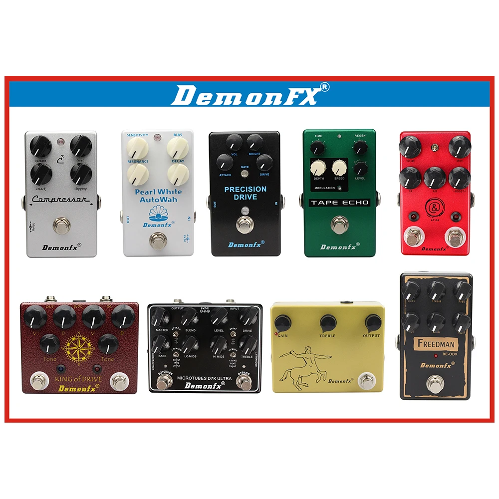 Ultimate Drive Electric Guitar Pedal Effect Overdrive Distortion Dealy Compressor Chorus Obsessive Compulsive Drive Booster