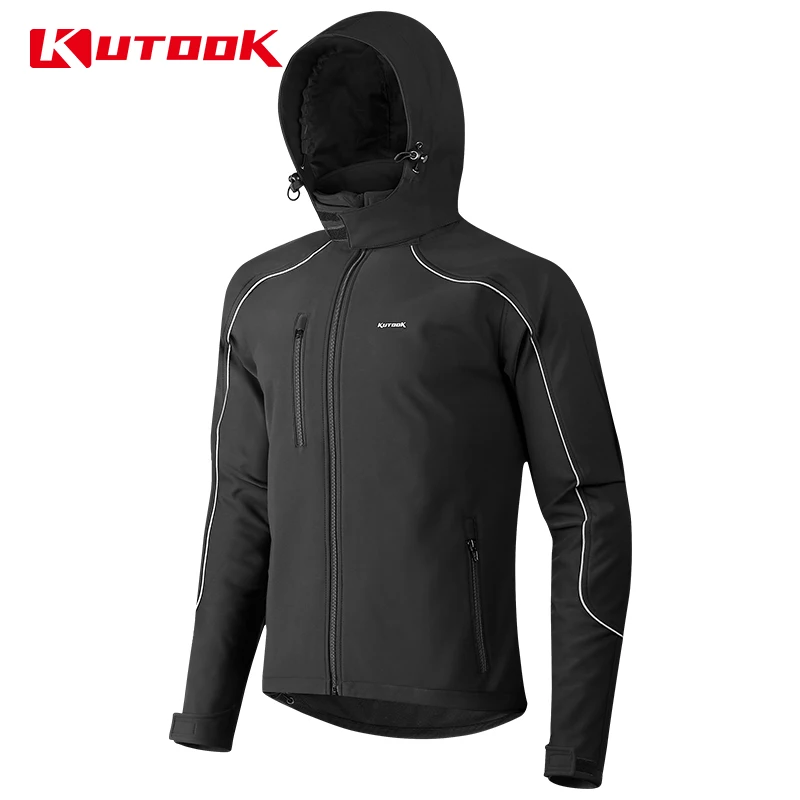 

INBIKE Winter Cycling Jacket Men Warm Thermal Men's Windbreaker Jackets Coat for Man Windproof Motor Bicycle Clothes with Hooded