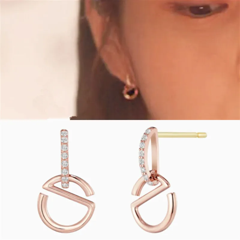 Han Suxi's same earrings that Korean dramas can't resist Korean style elegant high quality Earrings