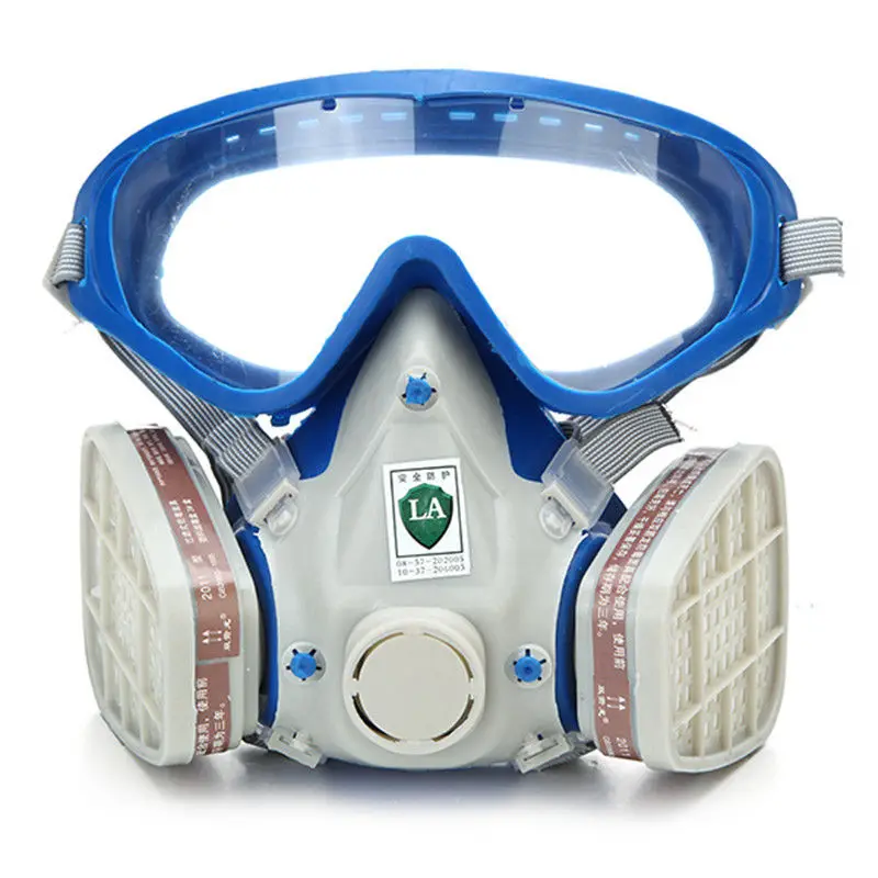 Gas Comprehensive Cover Paint Chemical Mask & Goggles Pesticide Dustproof Fire Escape  Respirator Carbon Filter Mask