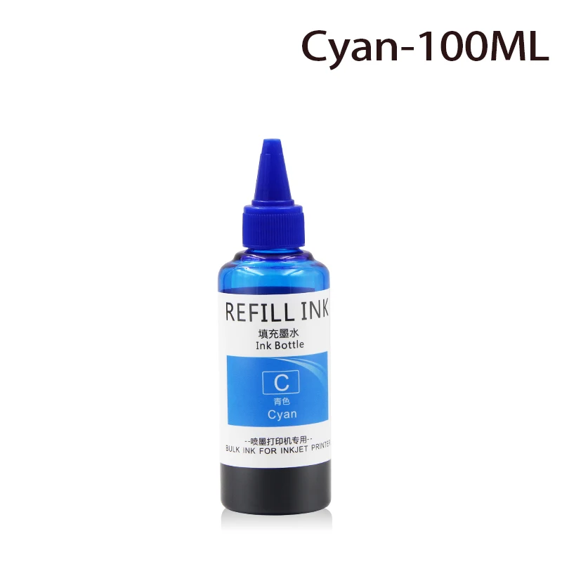 Universal Dye Ink 100ML*6 Refill Kit Ink Universal For Ep For H For Cn For Br Inkjet Printer Ink Refill (6 Colors)