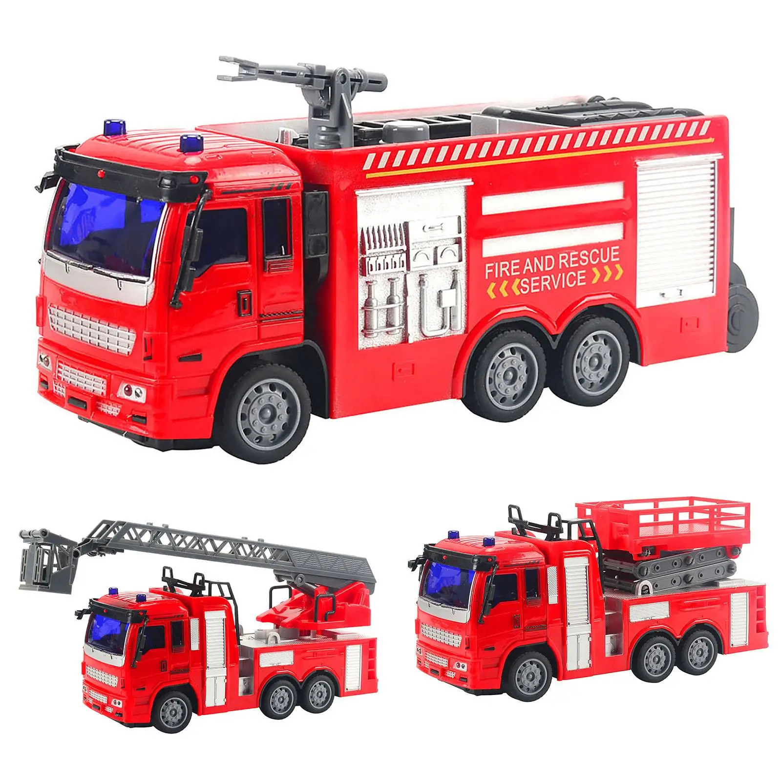 Remote Control Electric Spray Water Fireman Fire Truck Car Model Toy Kid Mini Pull Back Cars Educational Toys Gifts for Children