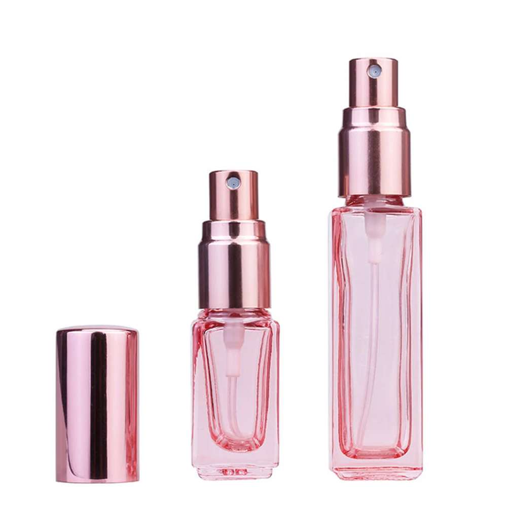 9ml/20ml/30ml Glass Spray Bottles Rose Gold Portable Refillable Atomizer Travel Perfume Bottle Fine Mist Sprayer Bottle Makeup