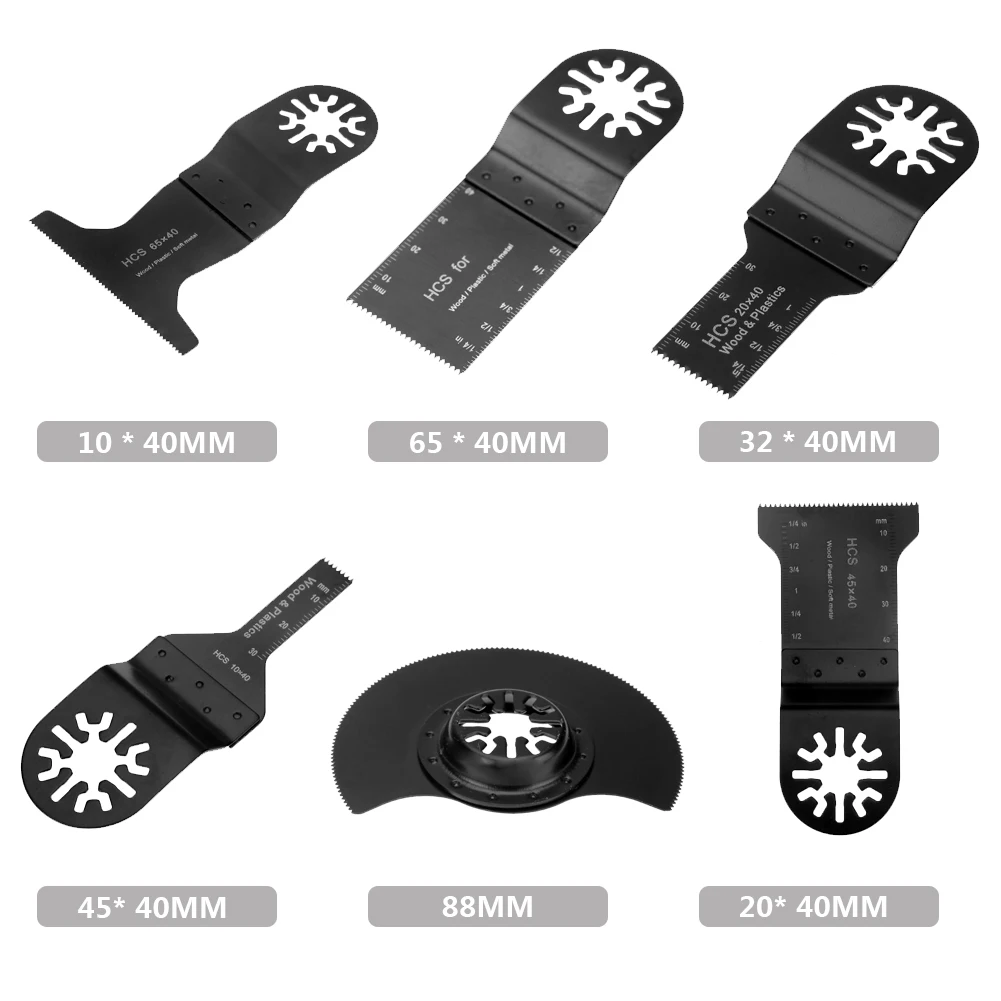 6PCS ไม้การสั่นสะเทือน Renovator Multi-ใบมีดตัดไม้อเนกประสงค์ Renovator อุปกรณ์เครื่องมือ