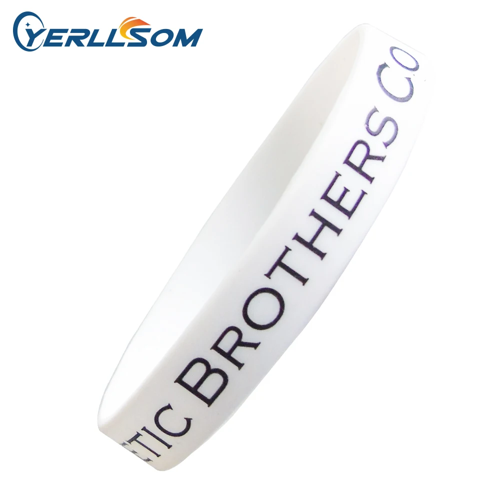 700pcs/lot High Quality Customized Printed personal message silicone bracelets for wedding events S20053006