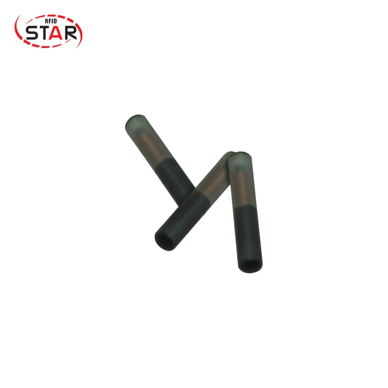 Chip di 10 pz/lotto 3.85X23mm NFC RFID, etichetta del Microchip di 13.56mhz Ntag216 per identificazione/inseguimento animali dei gatti della mucca del cane del pesce del serpente