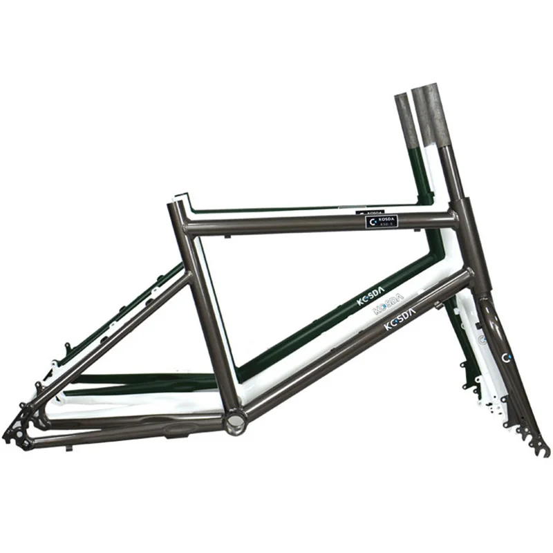 Ultralight Bicycle Frame, Aluminum Alloy Frame with Front Fork, High-Carbon Steel, Road Bike Frameset Parts 451, 20 Inch