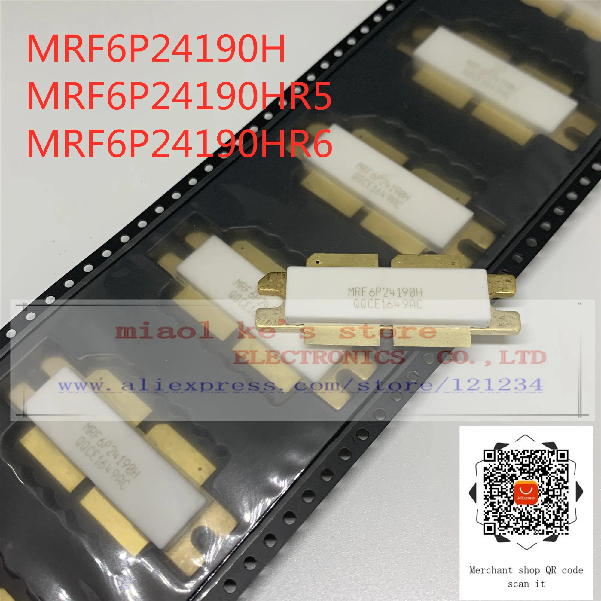 

100%Original: MRF6P24190H MRF6P24190HR5 MRF6P24190HR6 [ FET RF 68V 40W 14dB 2.39GHZ NI-1230 ] LDMOS TRANSISTOR