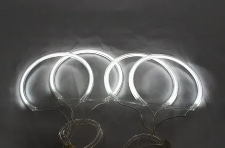 LED Angel Eyes for BMW E46 E39 E38 E36 projector headlight white E39 angel eye 4*131mm rings