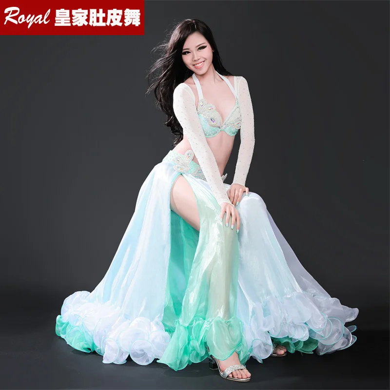 Belly Dancing Clothes Sexy Bellydance Dress Performance wear belly dance Costumes set Sexy belly dancing Bra Belt Skirt Sleeve