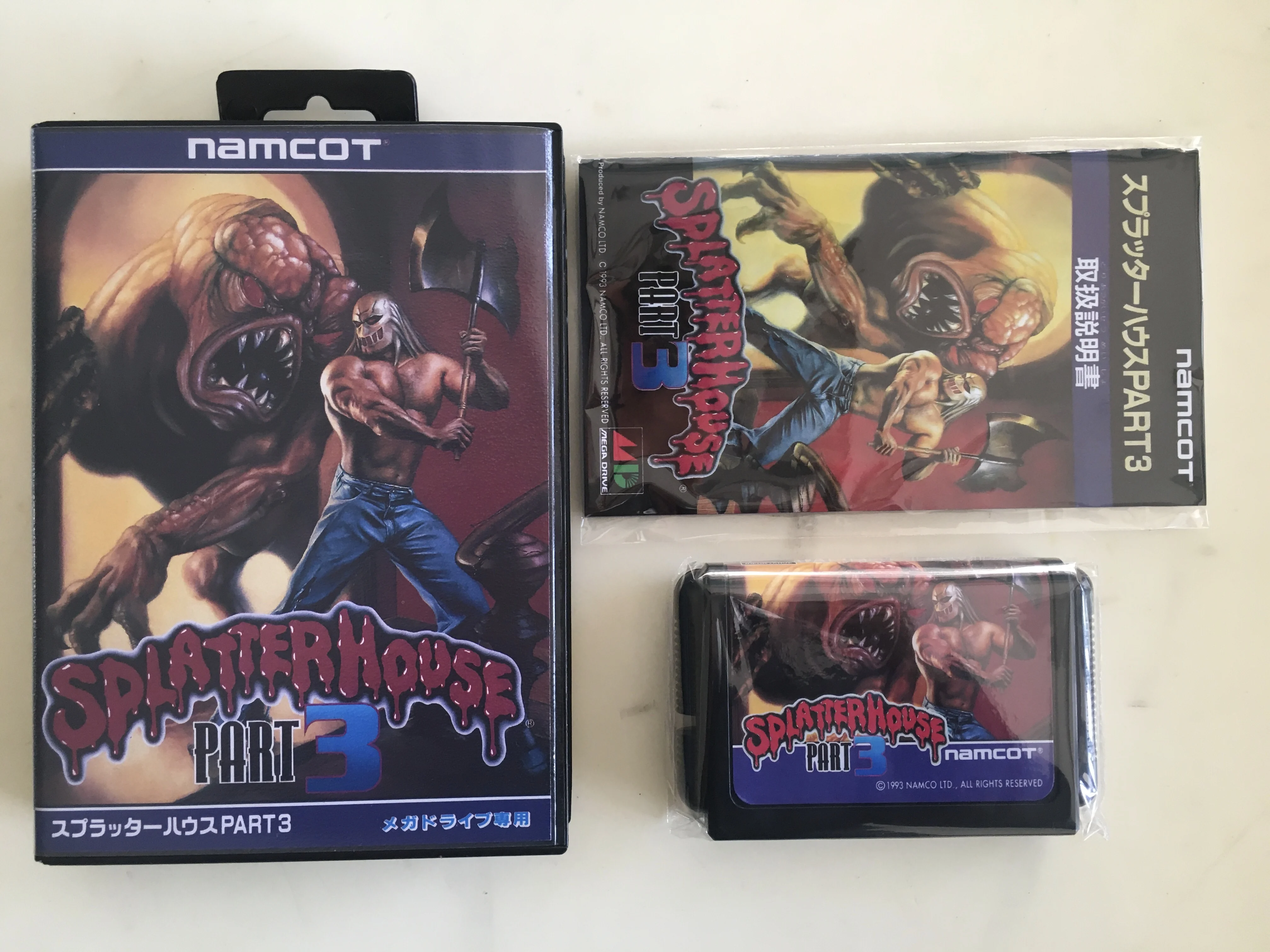 

MD Game : Splatter House Part 3 ( Japan Version!! box+manual+cartridge!! )