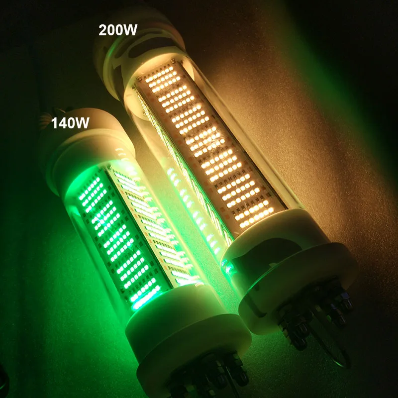 Luzes led subaquáticas para barcos de pesca, 12v ou 24v, 140w, 5m com cabo que atrai peixes