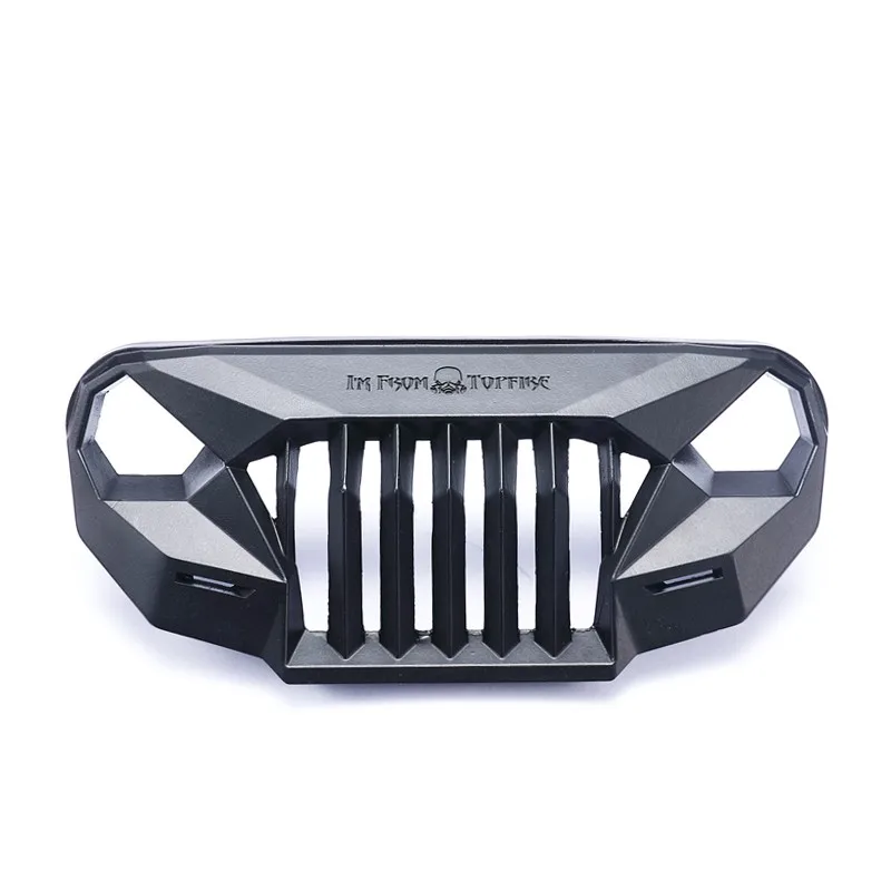 Ms Anger Front Face Grating For 1/10 Rc Crawler Car Traxxas Trx4 Axial Scx10 Jk Wrangler Sema Front Grille Angry Front Face