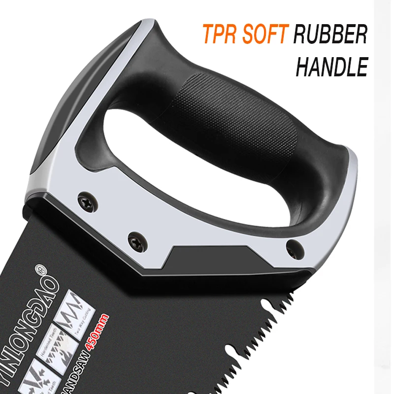 DTBD Heavy Duty Extra Long Blade Hand Saw สำหรับไม้ Camping, DIY ไม้เลื่อย Hard ฟันเลื่อยพับสวนเครื่องมือ