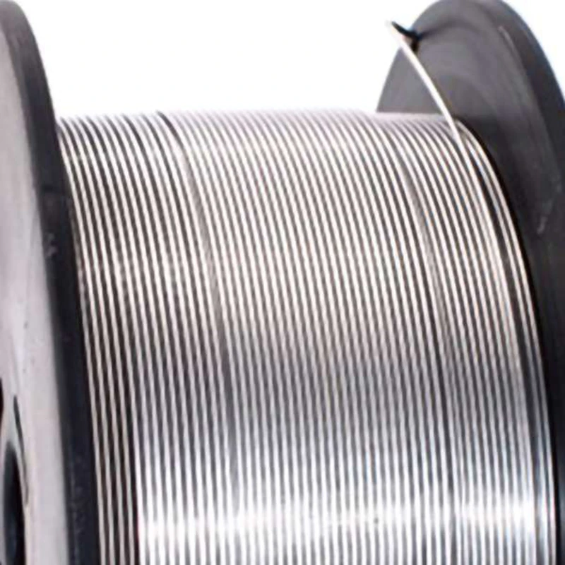 Cables de soldadura Mig sin gas de acero inoxidable, accesorios de soldadura con núcleo sólido, 500G, 1,0mm de diámetro, para equipos químicos, E71T-1C