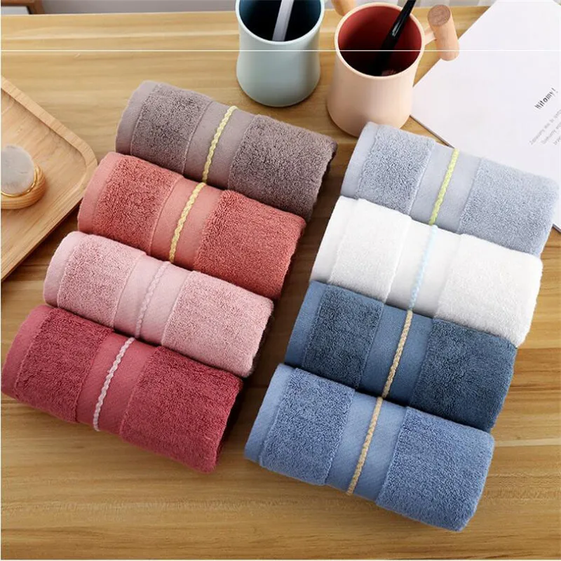 

Hand Towel Terry Bamboo Cotton 34*75cm 8 Colors Hotel Hand Towels Travel Bamboo Fiber Cotton Adult Face Towel