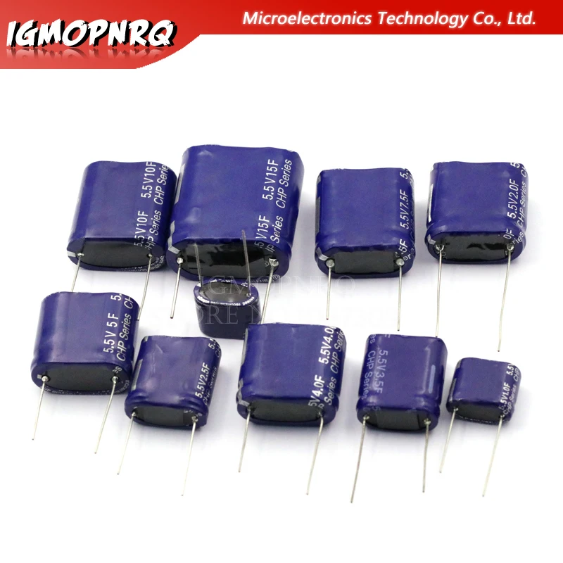 Super capacitor farad capacitor combination type 5.5V 0.5F/1F/2F/3.5F/4F/5F/7.5F/10F/15F