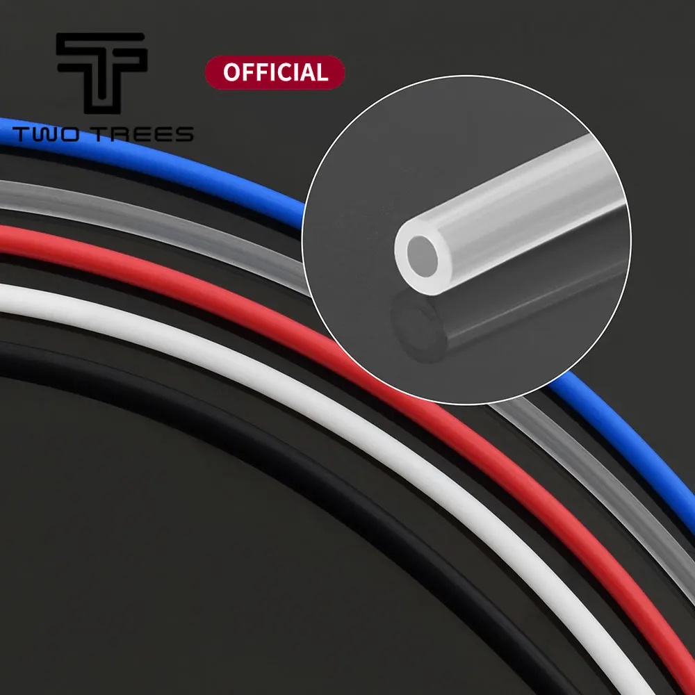 

Трубка из ПТФЭ 1 м, тефлоновая трубка TL-Feeder hotend Rostock Bowden, экструдер 1,75 мм, внутренний диаметр нити 2 мм, наружный диаметр 4 мм, тканая трубка для Ender 3