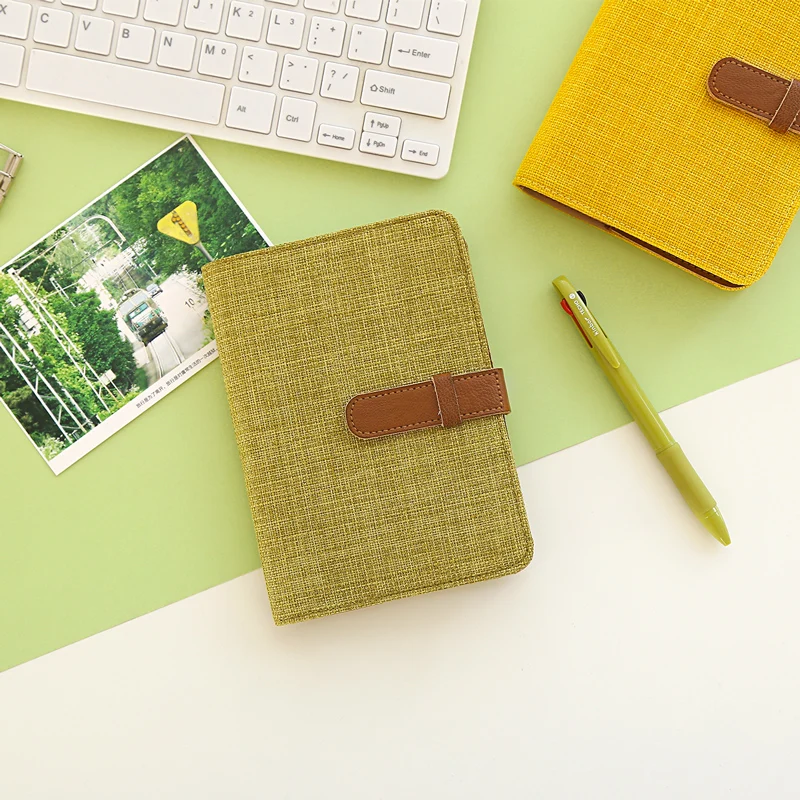 Notebook manuale Kinbor A6 con penna a sfera multicolore da 0.7MM